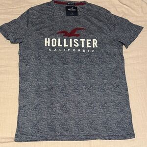 Hollister Heathered Blue Graphic Tee